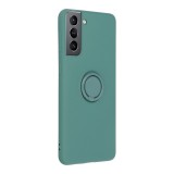 SILICONE RING case for SAMSUNG A54 5G green