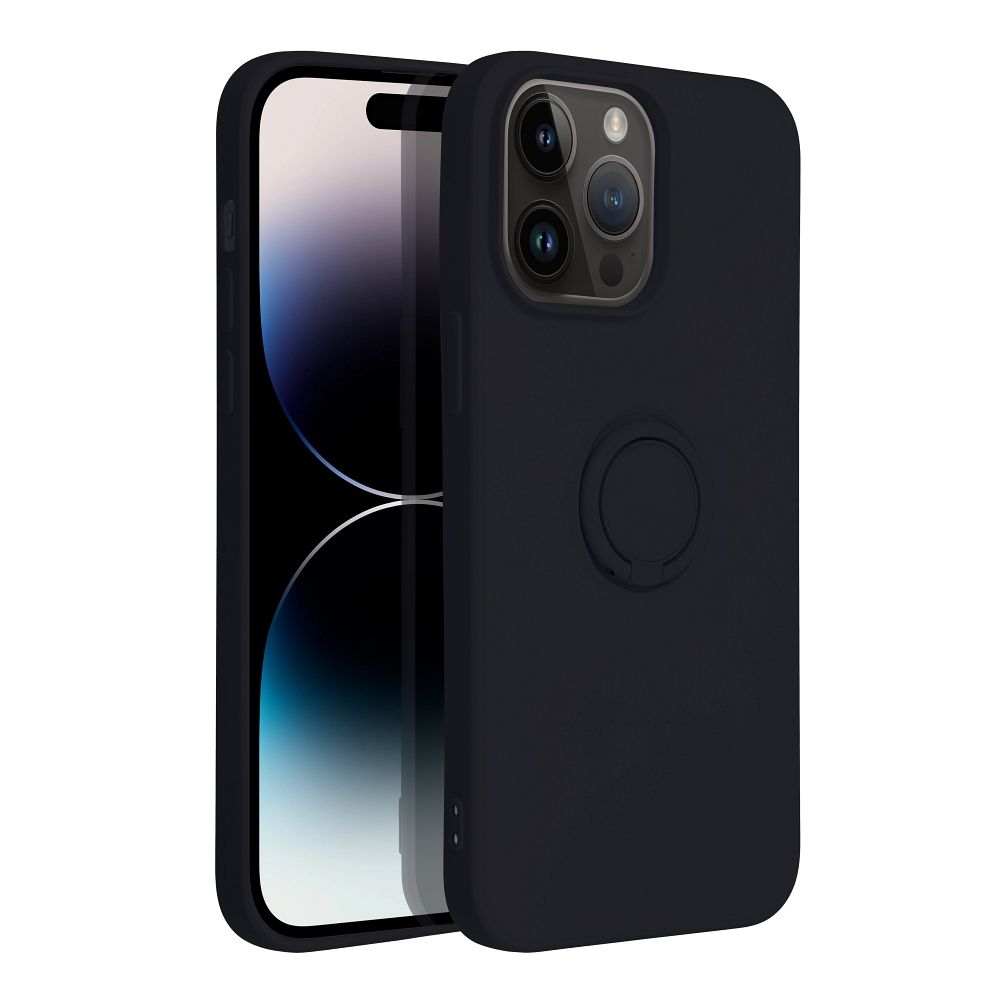 SILICONE RING case for IPHONE 14 Pro Max black