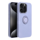 SILICONE RING case for IPHONE 15 Pro violet