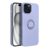 SILICONE RING case for IPHONE 15 violet
