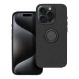 SILICONE RING case for IPHONE 15 Pro black