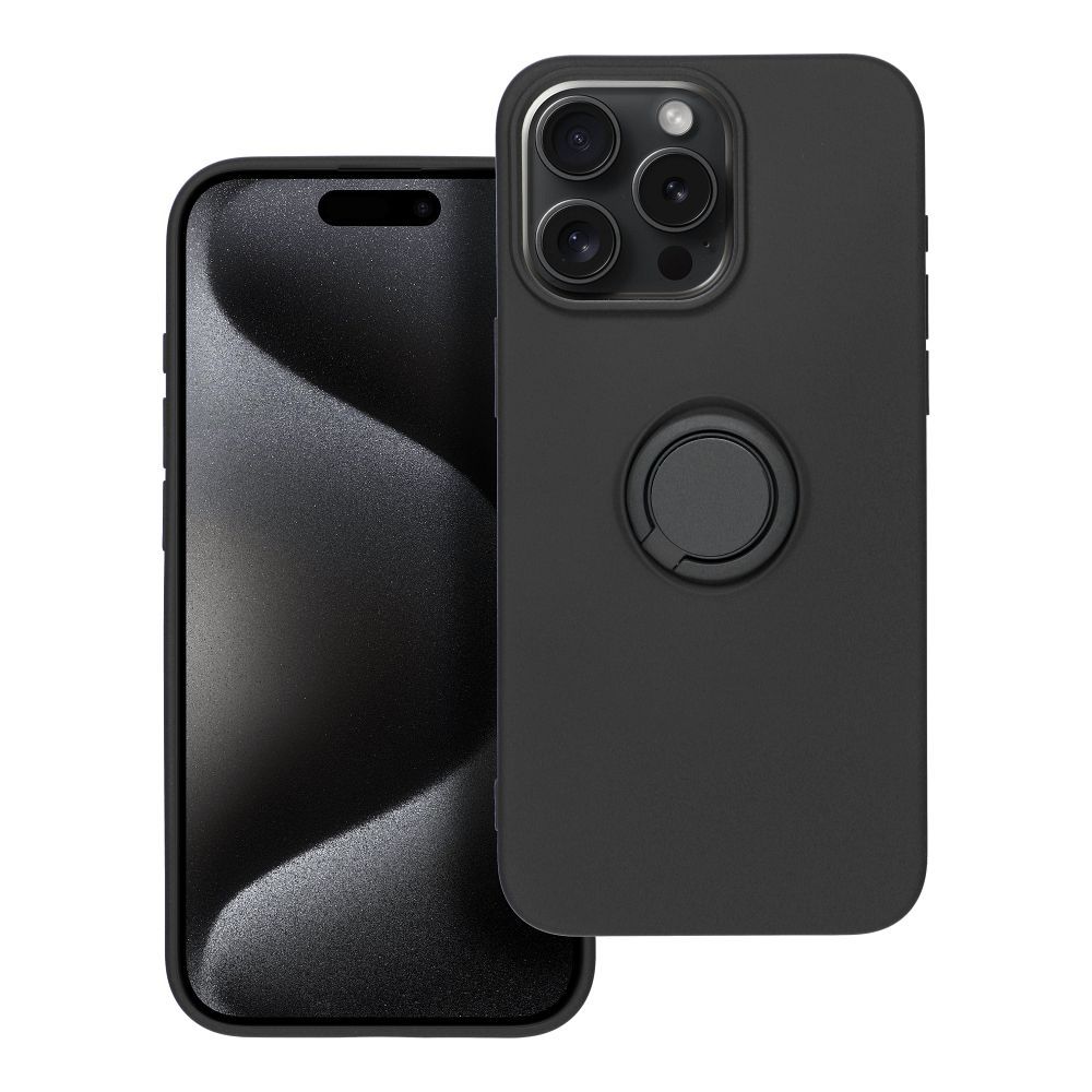 SILICONE RING case for IPHONE 15 Pro Max black