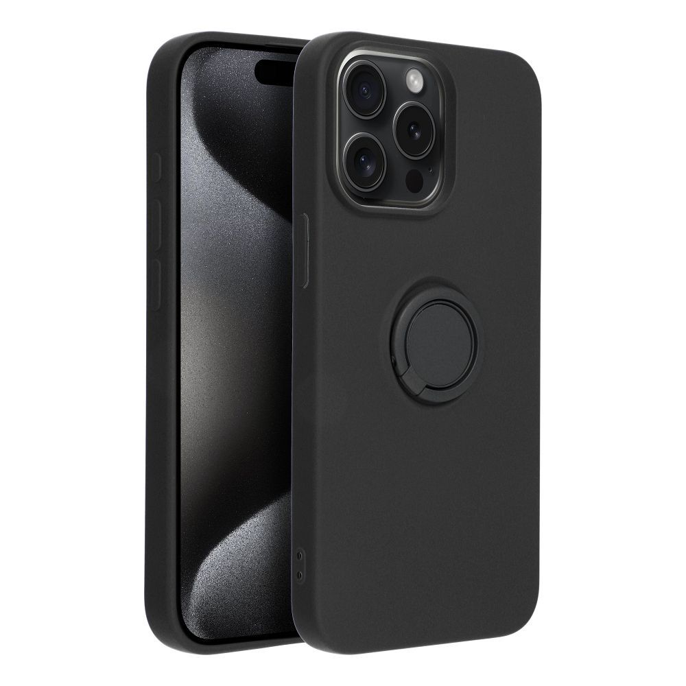 SILICONE RING case for IPHONE 15 Pro Max black