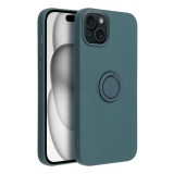 SILICONE RING case for IPHONE 15 Plus green