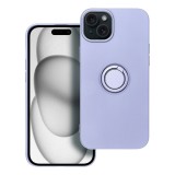 SILICONE RING case for IPHONE 15 Plus violet