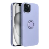 SILICONE RING case for IPHONE 15 Plus violet