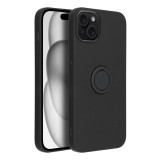 SILICONE RING case for IPHONE 15 Plus black