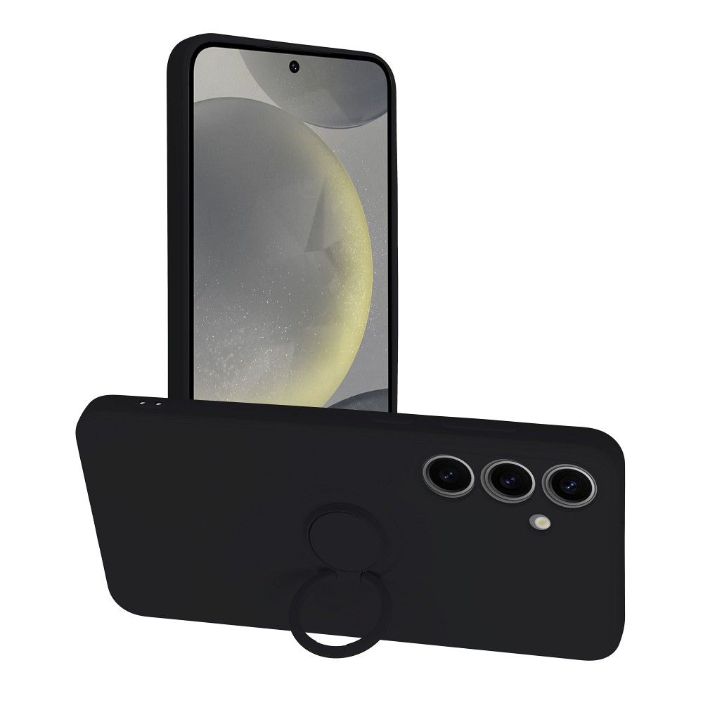 SILICONE RING case for SAMSUNG S24 Plus black