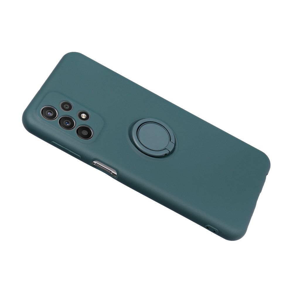 SILICONE RING case for SAMSUNG A35 5G green