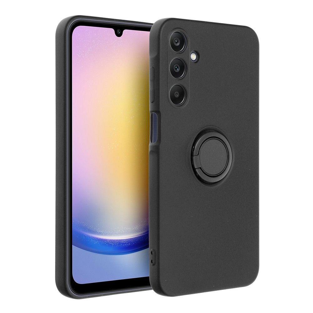 SILICONE RING case for SAMSUNG A25 5G black