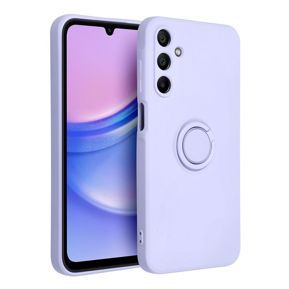 SILICONE RING case for SAMSUNG A15 5G / A15 4G violet