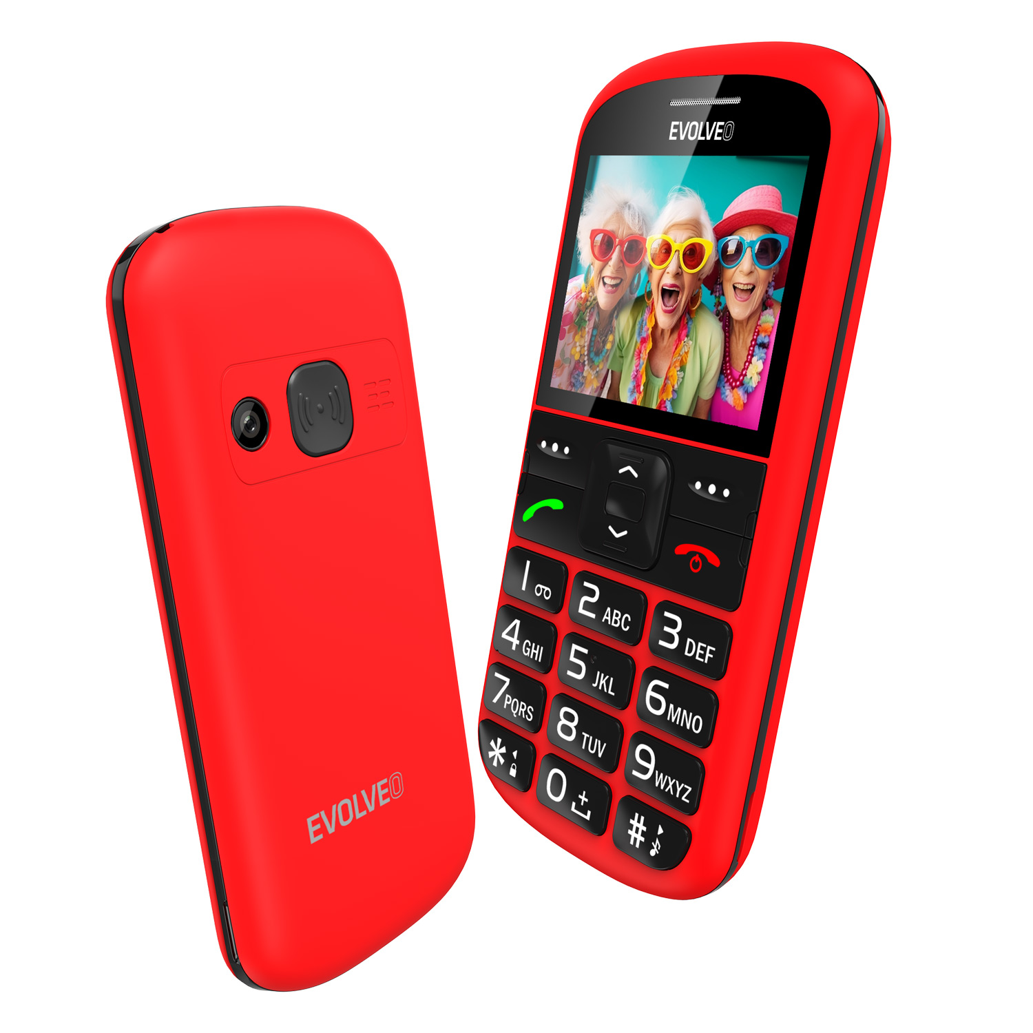 Evolveo EasyPhone XS červená