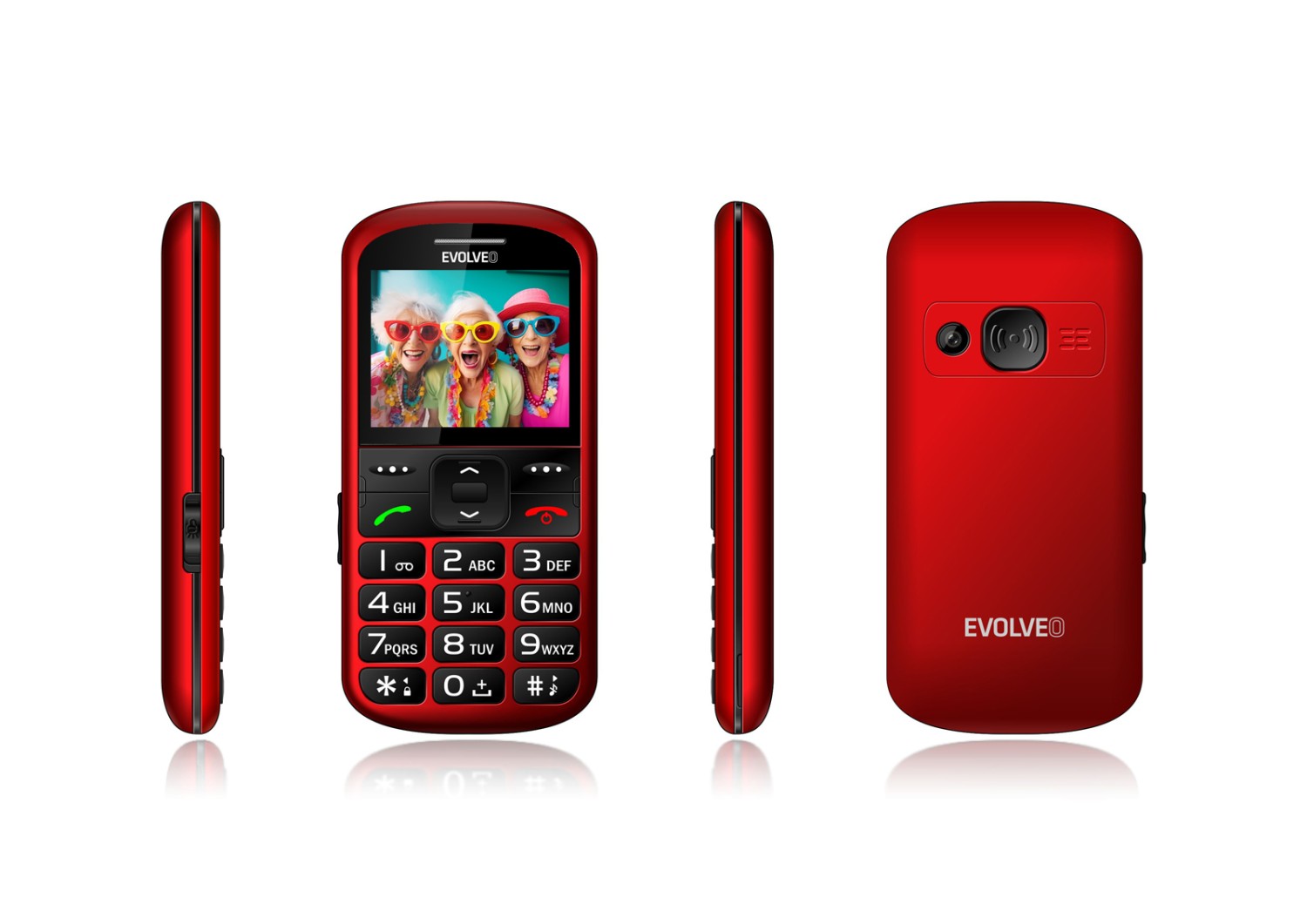Evolveo EasyPhone XS červená