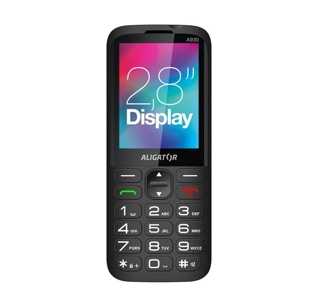 Aligator A930 GPS 4G Senior černá