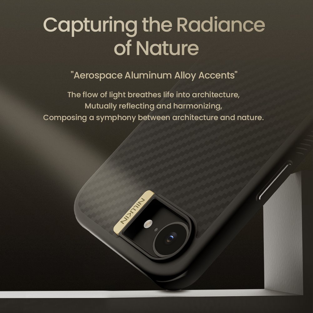 Nillkin Synthetic Fiber PRO Magnetic Zadní Kryt pro Apple iPhone 16e Black 