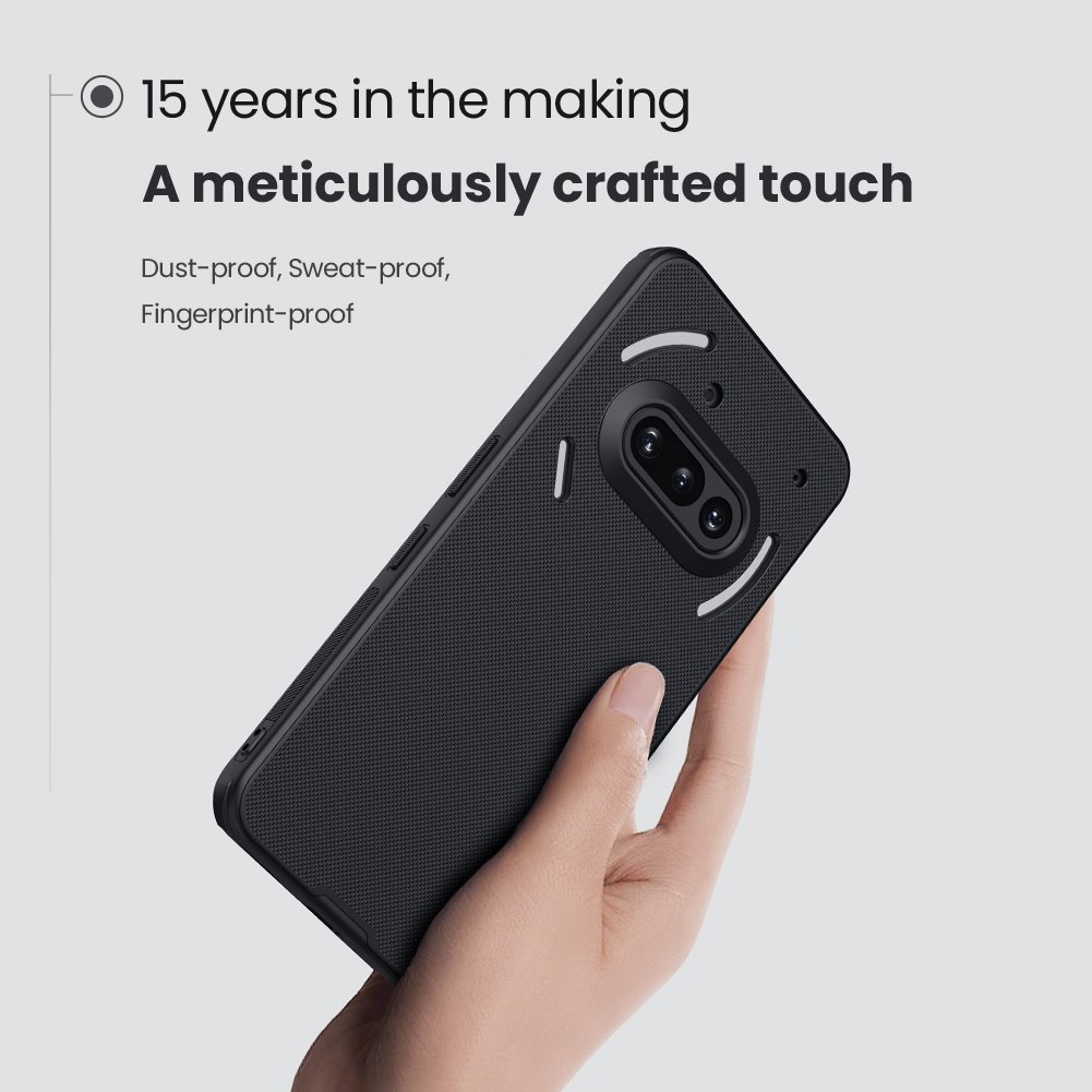 Nillkin Super Frosted PRO Zadní Kryt pro Nothing Phone 3a Black