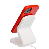 LEATHER MAG COVER case for IPHONE 15 red