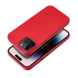 LEATHER MAG COVER case for SAMSUNG S25 red