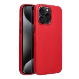 LEATHER MAG COVER case for IPHONE 15 Pro Max red