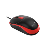 Genius DX-123 /Drátová/Optická/1200DPI/3 tlačítka/USB/ černo-červená