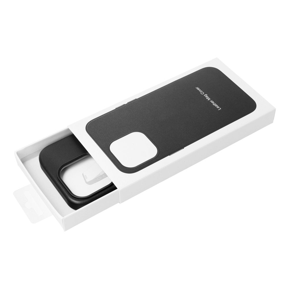LEATHER MAG COVER case for IPHONE 11 black