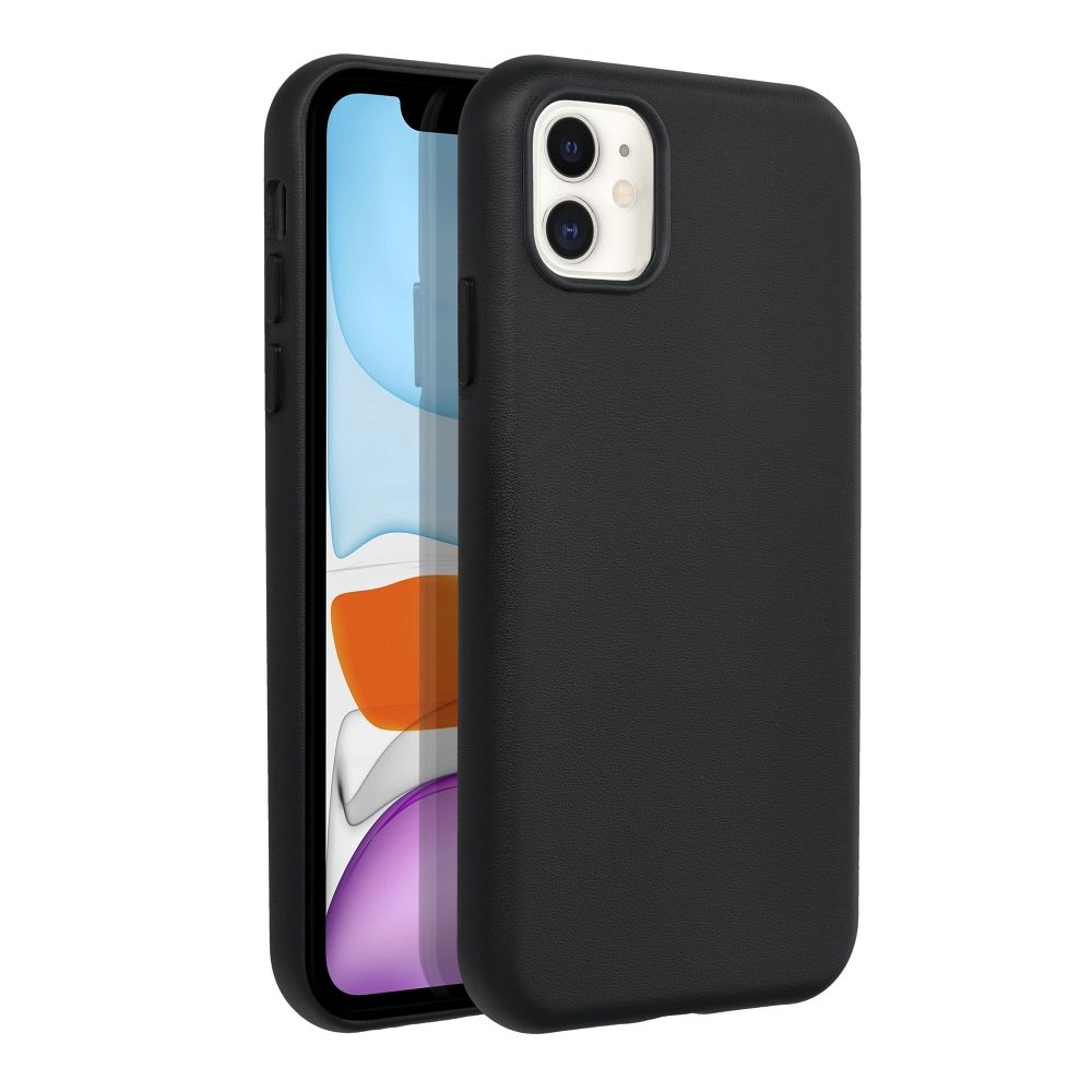 LEATHER MAG COVER case for IPHONE 11 black