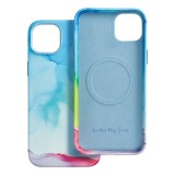 LEATHER MAG COVER case for IPHONE 14 Plus color splash