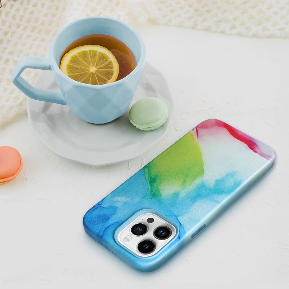 LEATHER MAG COVER case for IPHONE 13 Pro Max color splash