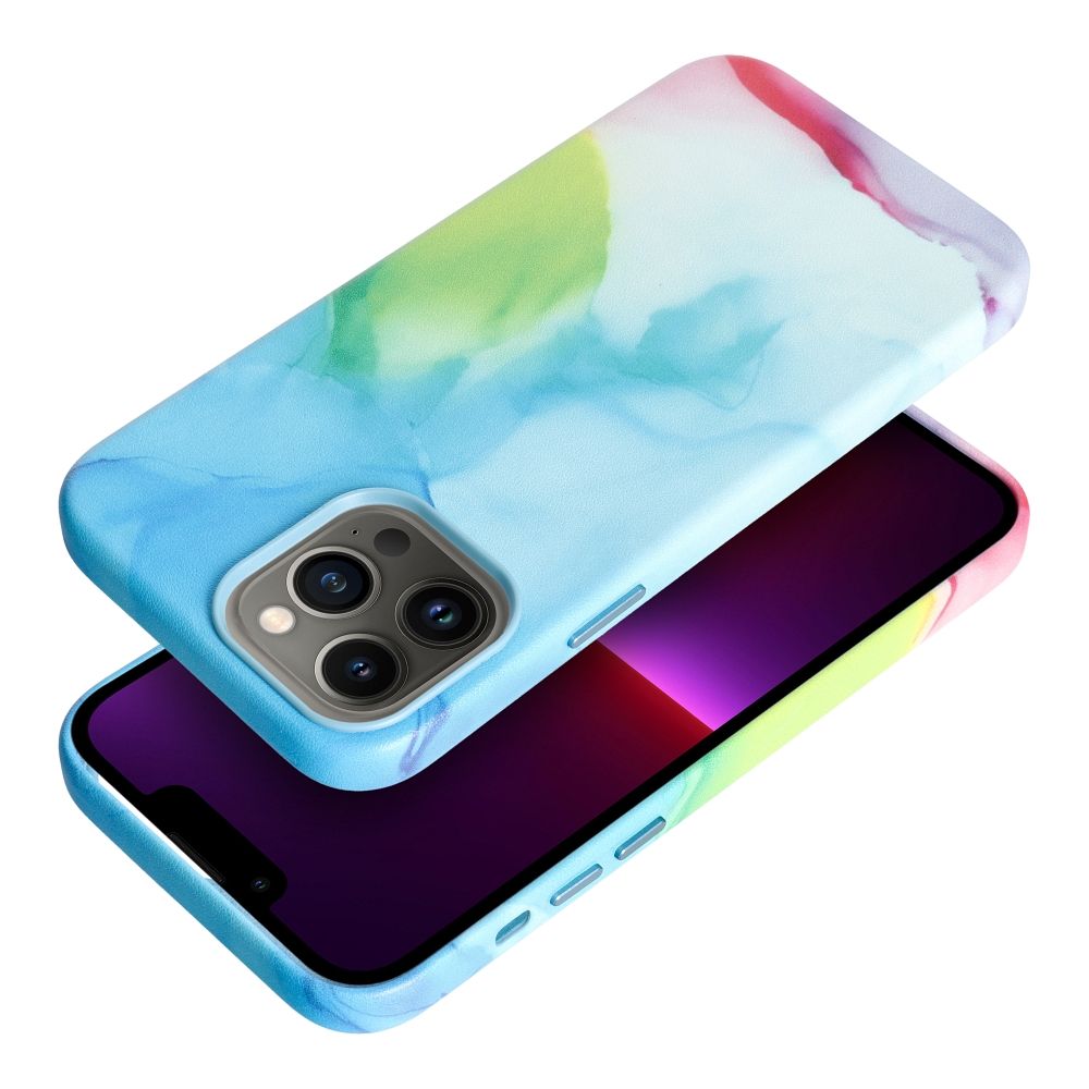 LEATHER MAG COVER case for IPHONE 13 Pro Max color splash