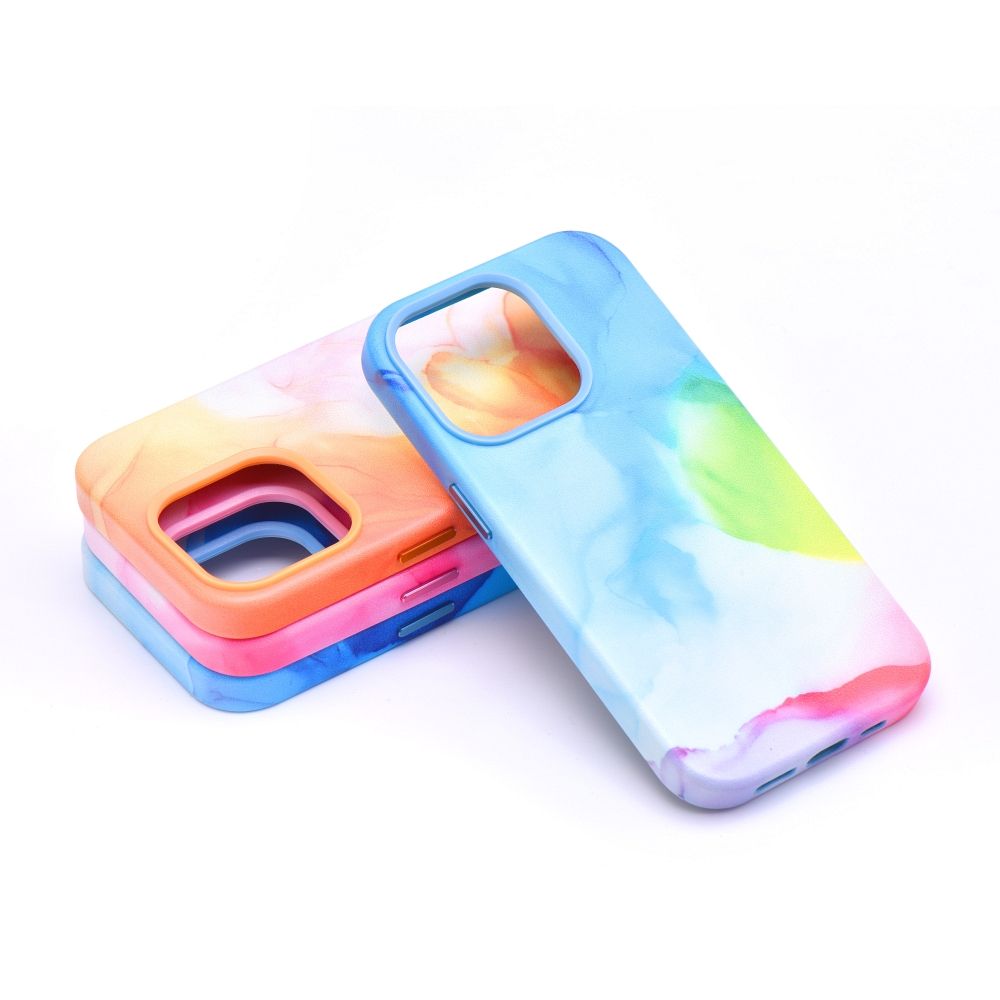 LEATHER MAG COVER case for IPHONE 13 Pro Max color splash