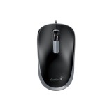Genius DX-125S /Drátová/Optická/1200DPI/3 tlačítka/Tichá/USB/ černo-šedá