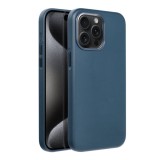 LEATHER MAG COVER case for IPHONE 15 Pro Max indigo blue