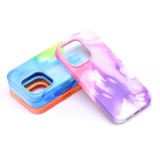 LEATHER MAG COVER case for IPHONE 13 Pro Max purple splash
