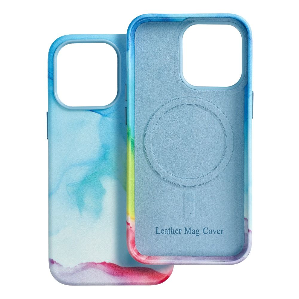 LEATHER MAG COVER case for IPHONE 13 Pro color splash