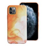LEATHER MAG COVER case for IPHONE 11 Pro orange splash