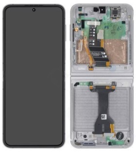 LCD display + dotyková deska + přední kryt pro Samsung Galaxy Z Flip6 5G, black (Service Pack)