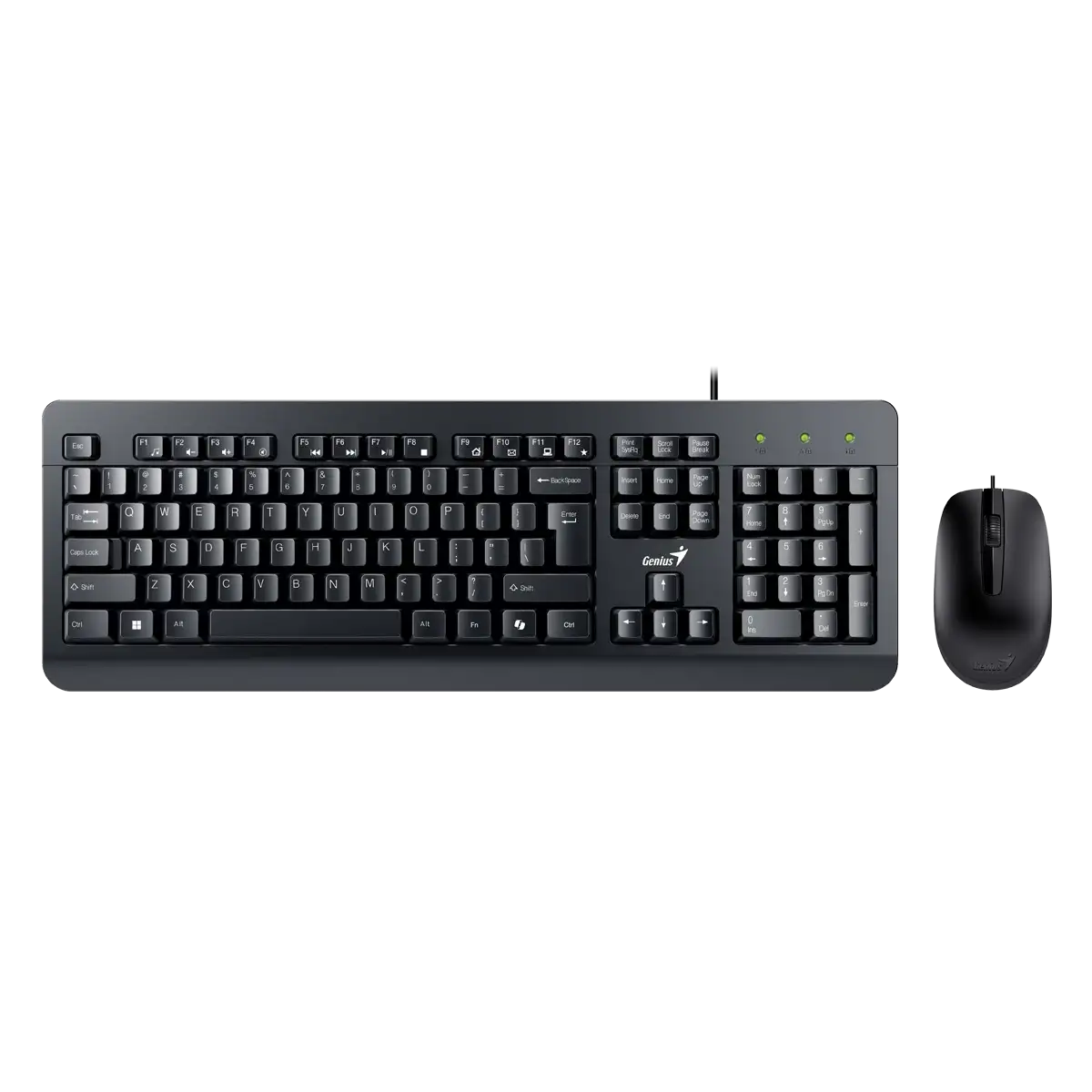 Genius KM-160 Set klávesnice a myši /Drátový/USB/Copilot/CZ+SK layout/ černá