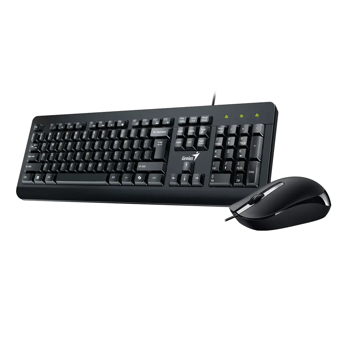 Genius KM-160 Set klávesnice a myši /Drátový/USB/Copilot/CZ+SK layout/ černá