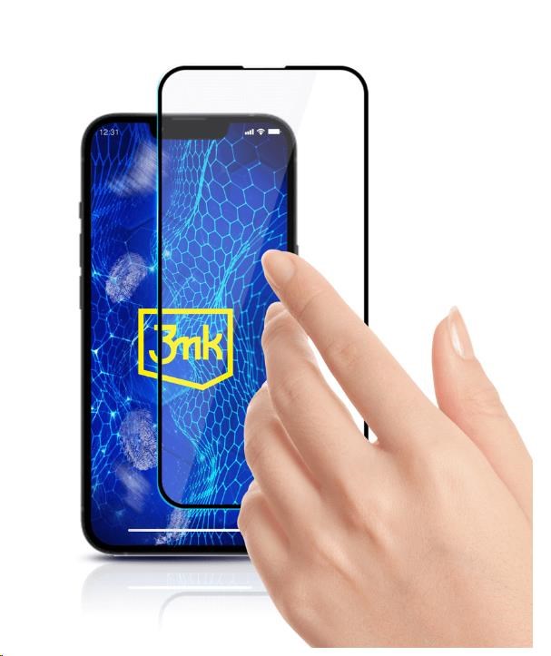 Tvrzené sklo 3mk HardGlass Max Lite pro Samsung Galaxy A22 4G, černá