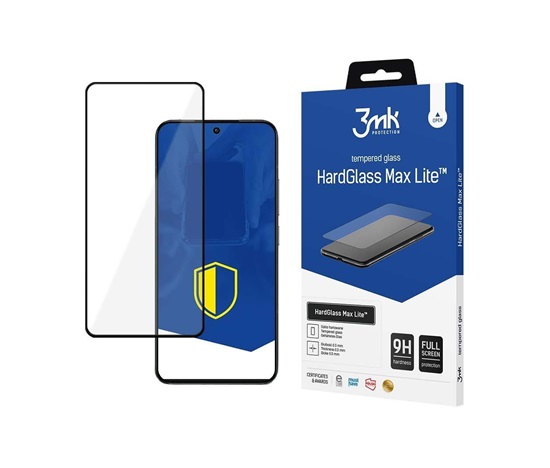 Tvrzené sklo 3mk HardGlass Max Lite pro Samsung Galaxy A22 4G, černá