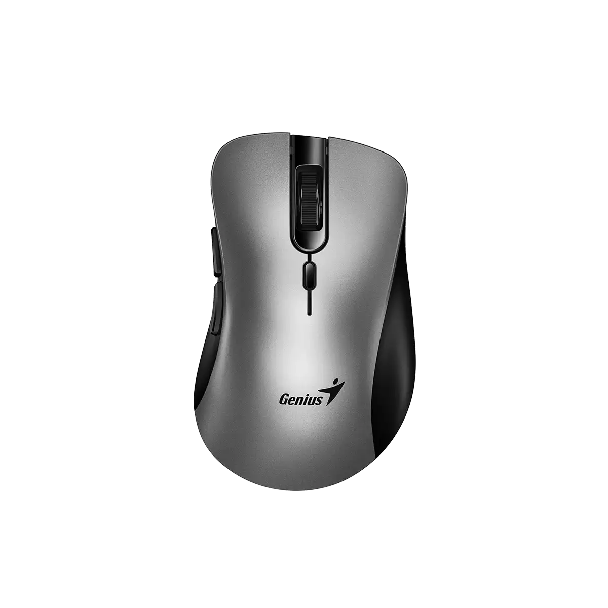 Genius Ergo 8100S AI /Bezdrátová/Ergonomická/Optická/Pro praváky/1 600 DPI/Copilot/USB/ stříbrno-šedá