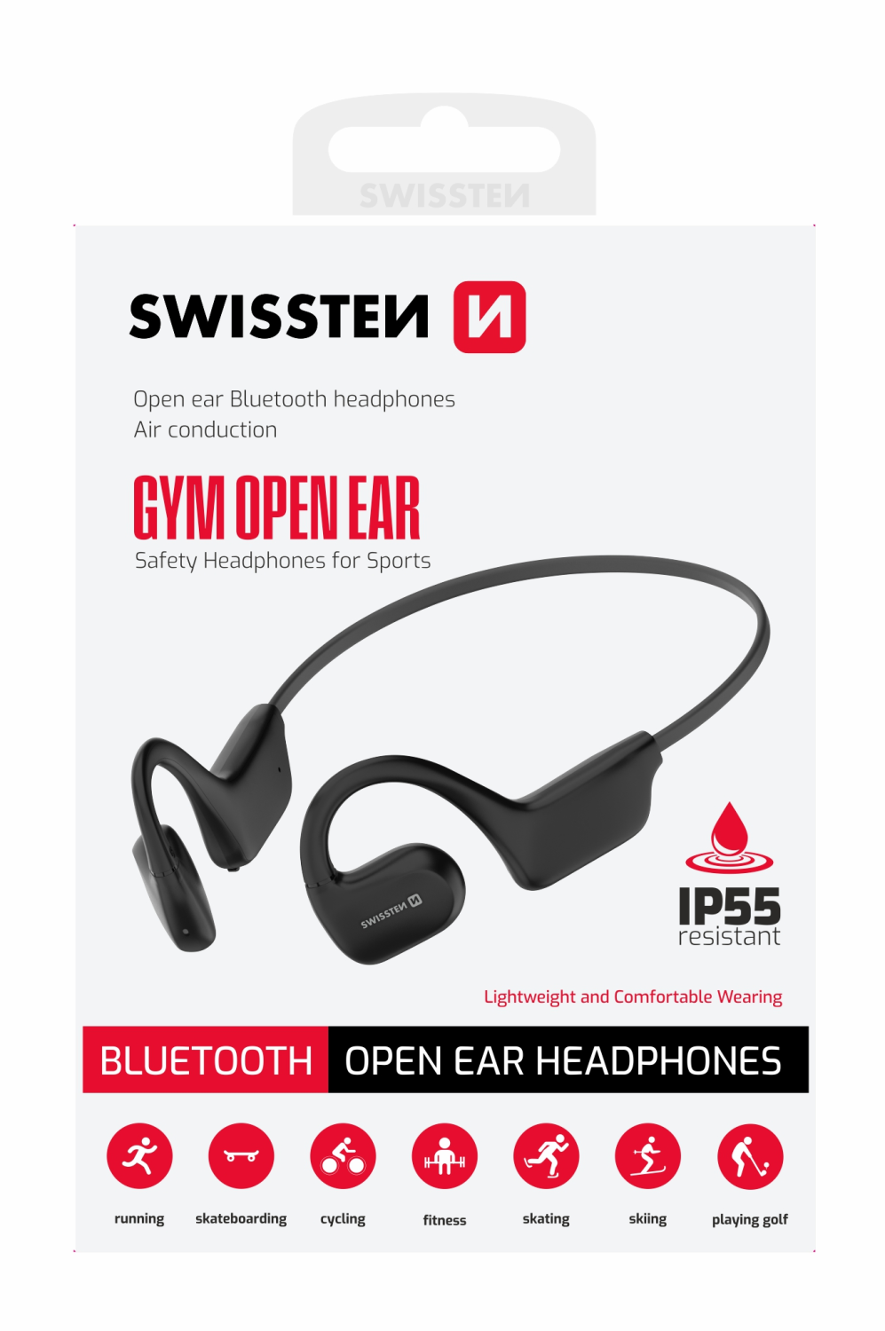 Swissten Gym Open Ear bluetooth sluchátka