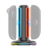 iPega SW2052 Nabíjecí Stanice s RGB pro JoyCon Ovladače Nintendo Switch 2 černá