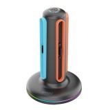 iPega SW2052 Nabíjecí Stanice s RGB pro JoyCon Ovladače Nintendo Switch 2 černá
