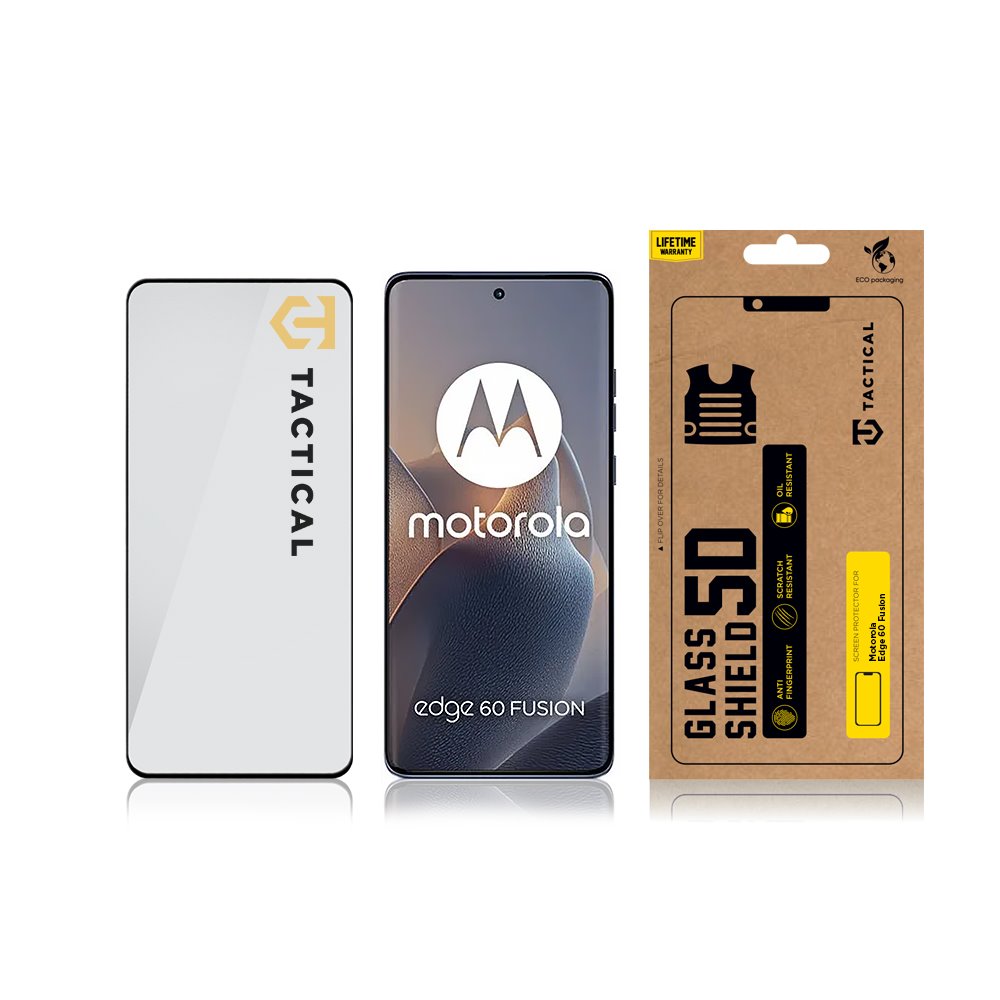 Tvrzené sklo Tactical Glass Shield 5D pro Motorola Edge 60 Fusion, černá