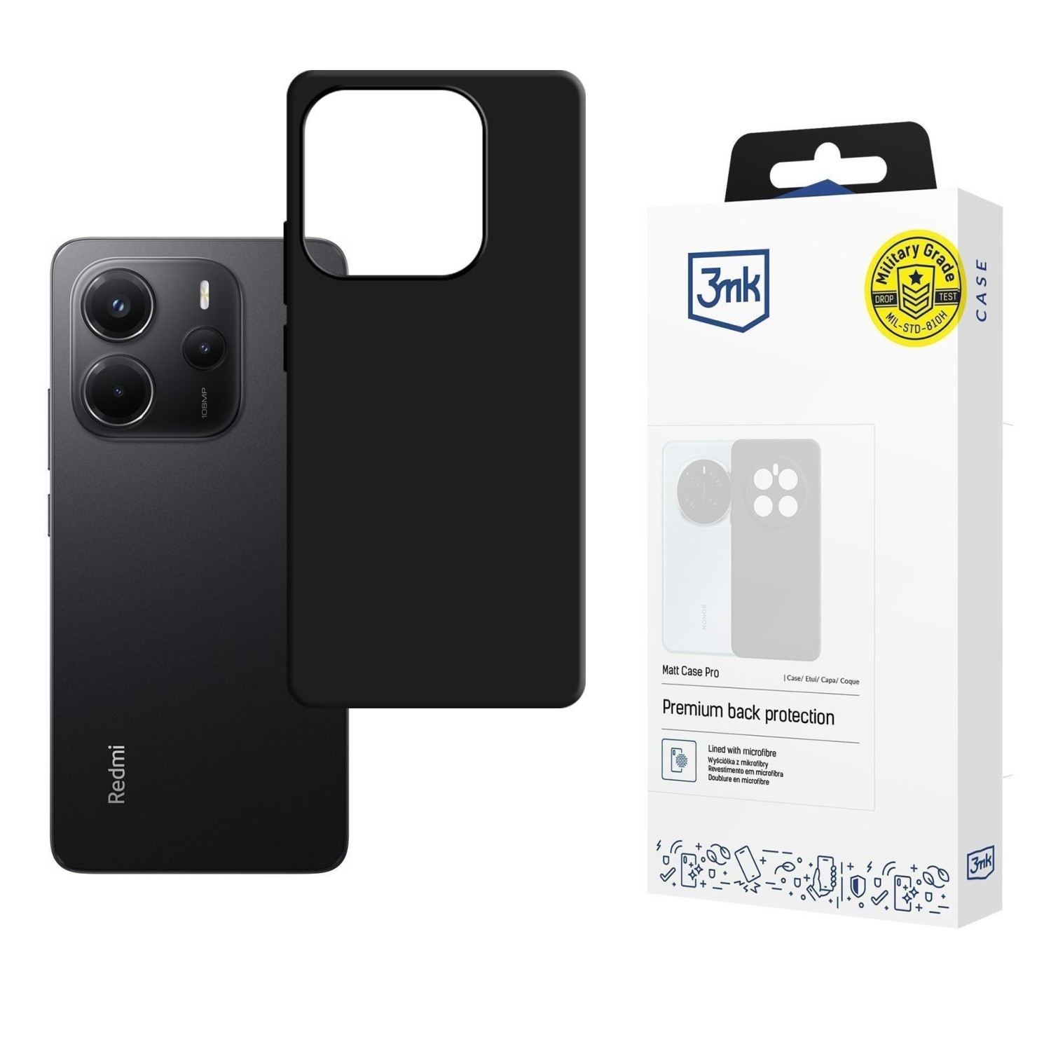 Ochranný kryt 3mk Matt Case PRO pro Samsung Galaxy A55 5G, černá