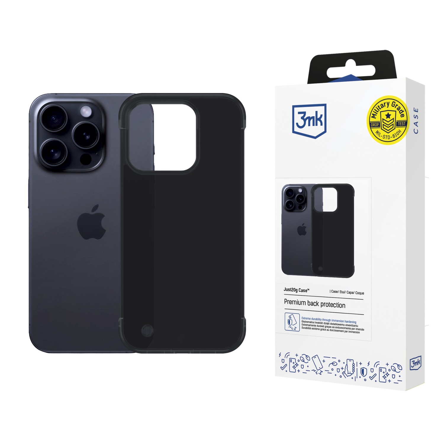 Pouzdro 3mk Just20g Matt Case pro Apple iPhone 13, černá