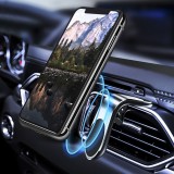 Car holder for air vent AIR OUTLET silver