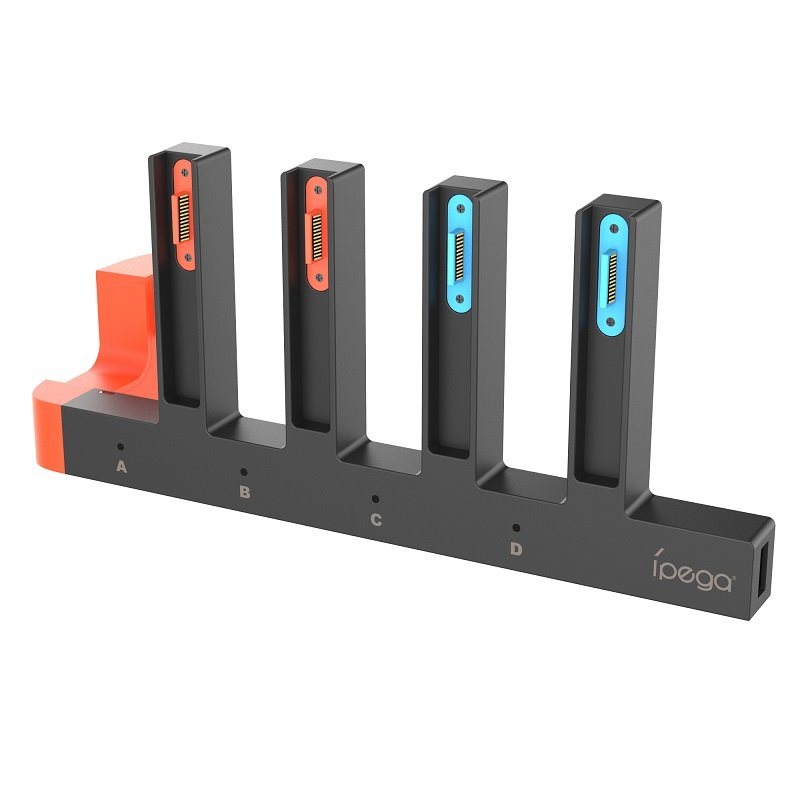 iPega SW2185 Nabíjecí Stanice pro JoyCon Ovladače Nintendo Switch 2 Black