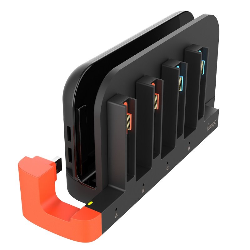 iPega SW2185 Nabíjecí Stanice pro JoyCon Ovladače Nintendo Switch 2 Black